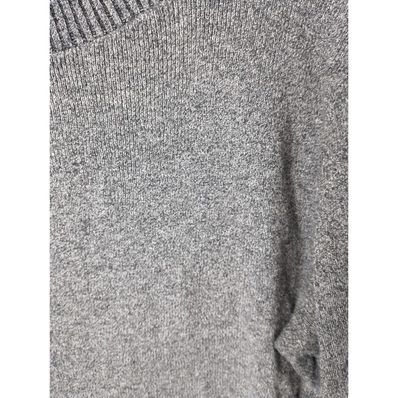 Express Gray Long Sleeve Fitted Sweater - Picture 2 of 7